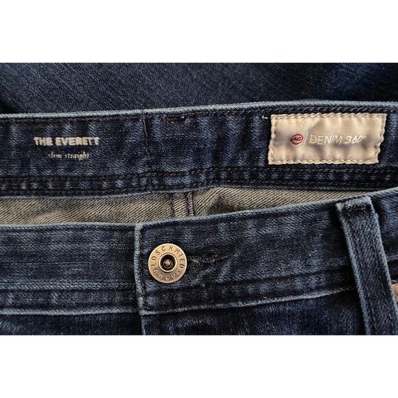 AG Adriano Goldschmied Everett Slim Straight Denim Jeans Dark Wash AG Pockets 33 - Picture 5 of 7